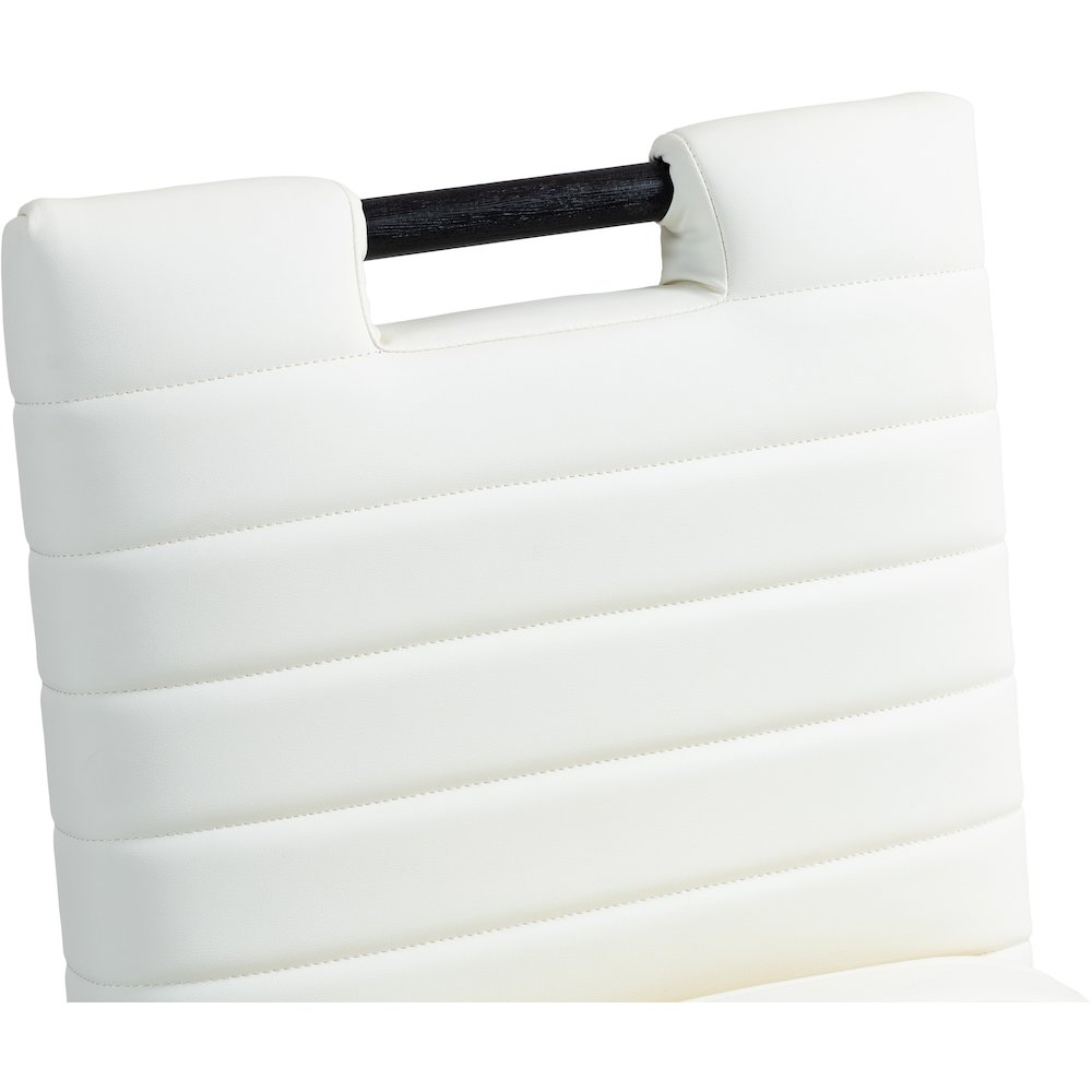 Aimee Cream Vegan Leather Counter Stool. Picture 8