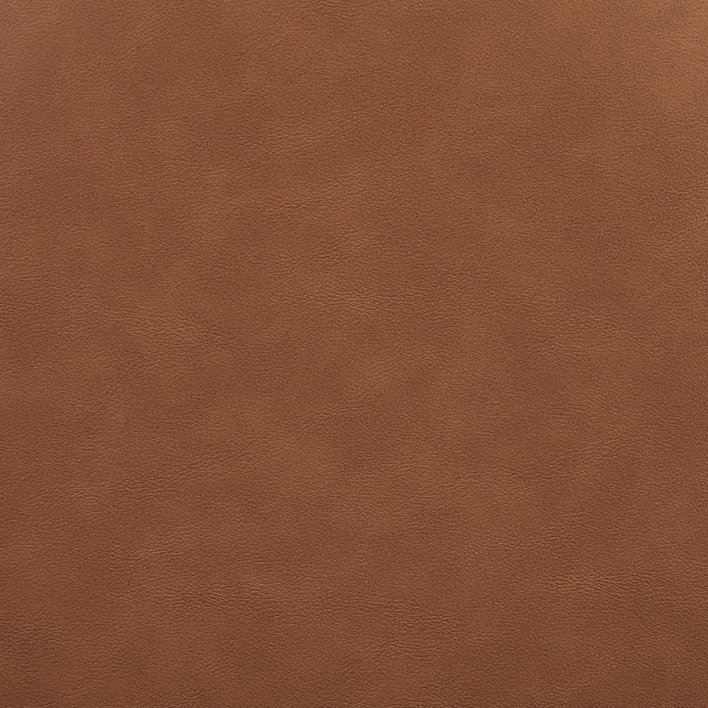 Riccio Cognac Vegan Leather Upholstered Stool. Picture 8