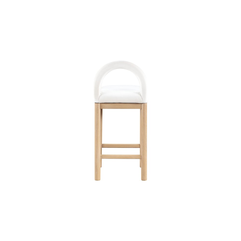 Conrad Cream Velvet Counter Stool. Picture 5