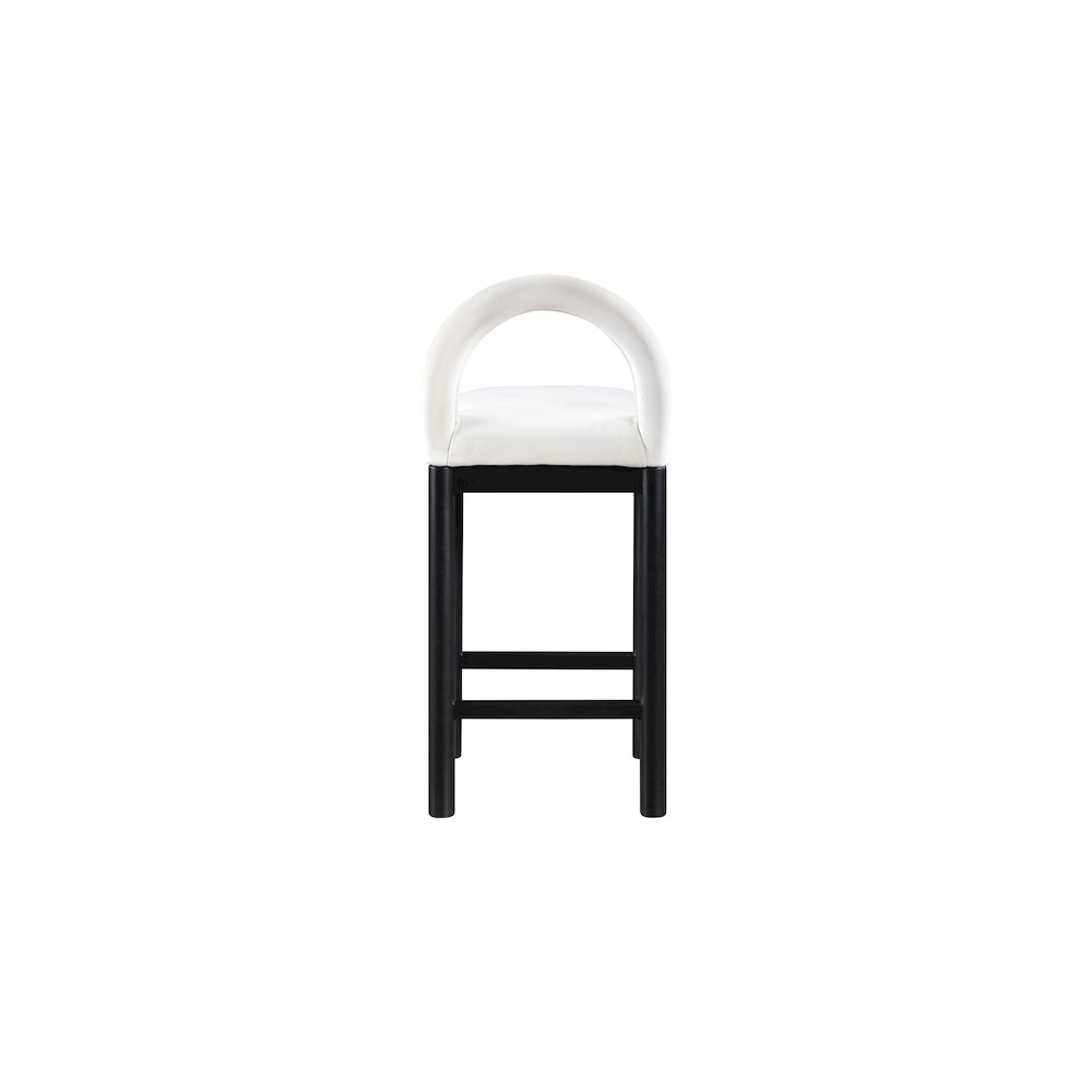 Conrad Cream Velvet Counter Stool. Picture 5