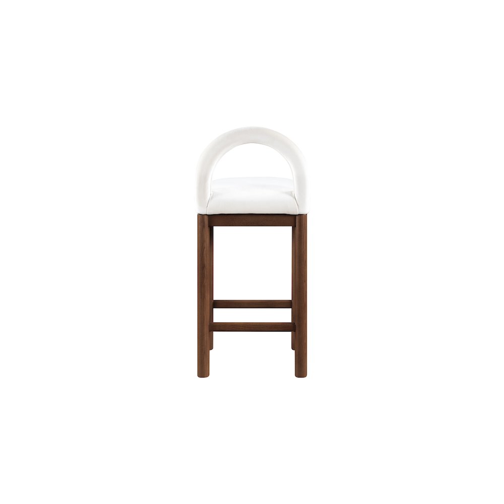 Conrad Cream Velvet Counter Stool. Picture 5