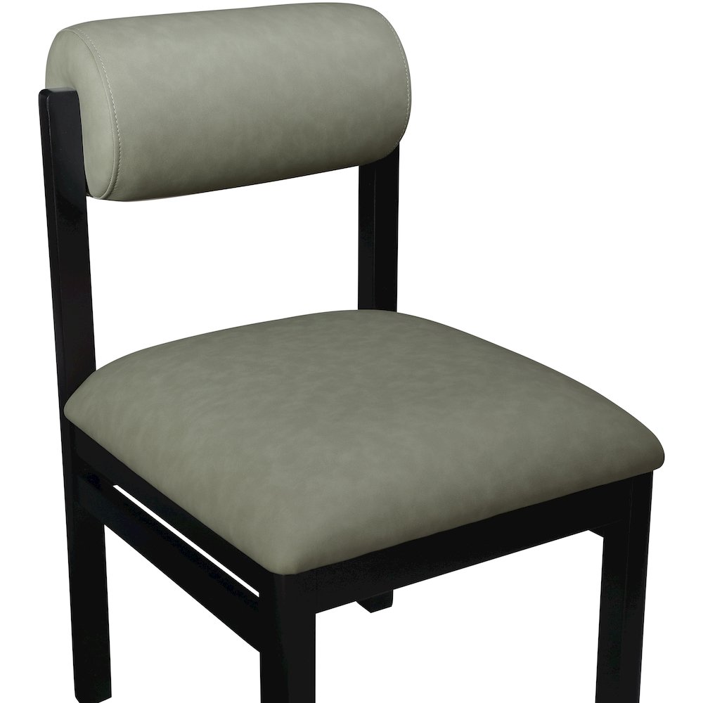 Roundhill Green Vegan Leather Upholstered Dining Chair, Set of 2. Picture 6