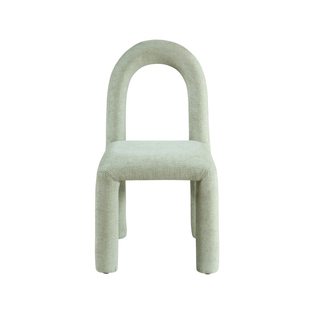 Amari Mint Chenille Fabric Dining Chair, Set of 2. Picture 3