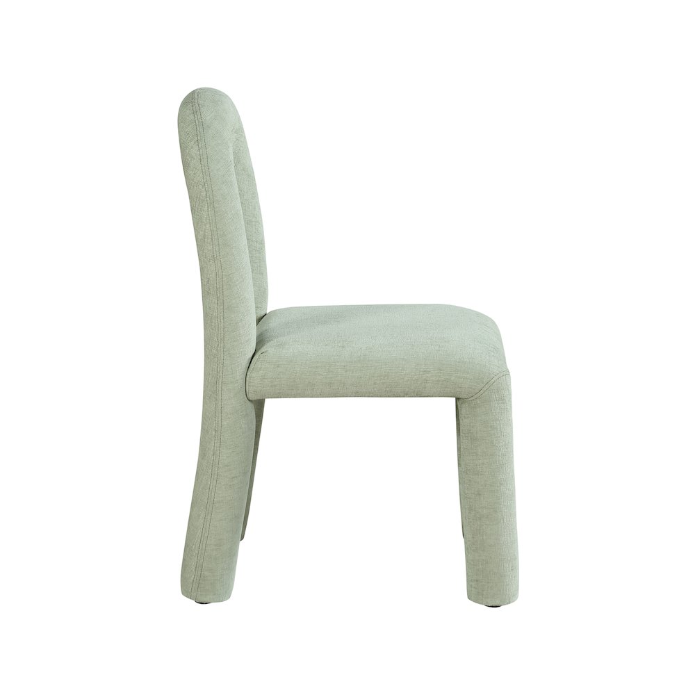 Amari Mint Chenille Fabric Dining Chair, Set of 2. Picture 4