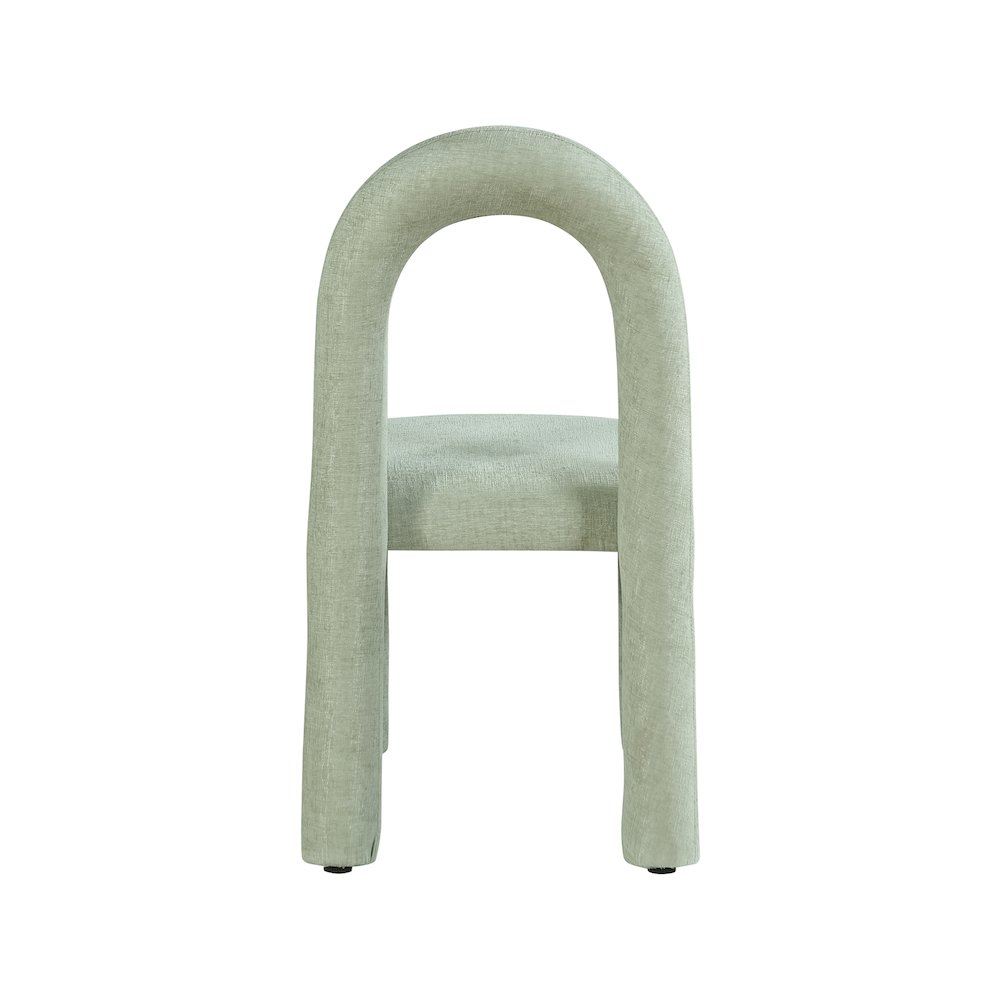 Amari Mint Chenille Fabric Dining Chair, Set of 2. Picture 5