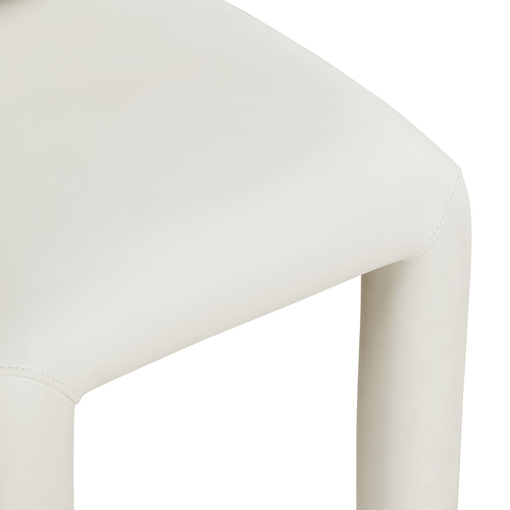 Amari Cream Vegan Leather Dining Chair, Set of 2. Picture 7