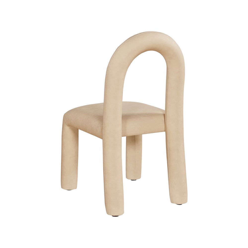 Amari Tan Vegan Leather Dining Chair, Set of 2. Picture 6