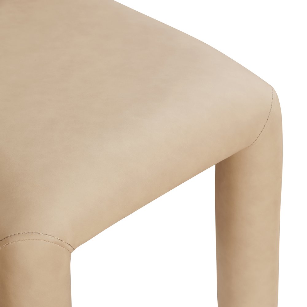 Amari Tan Vegan Leather Dining Chair, Set of 2. Picture 7