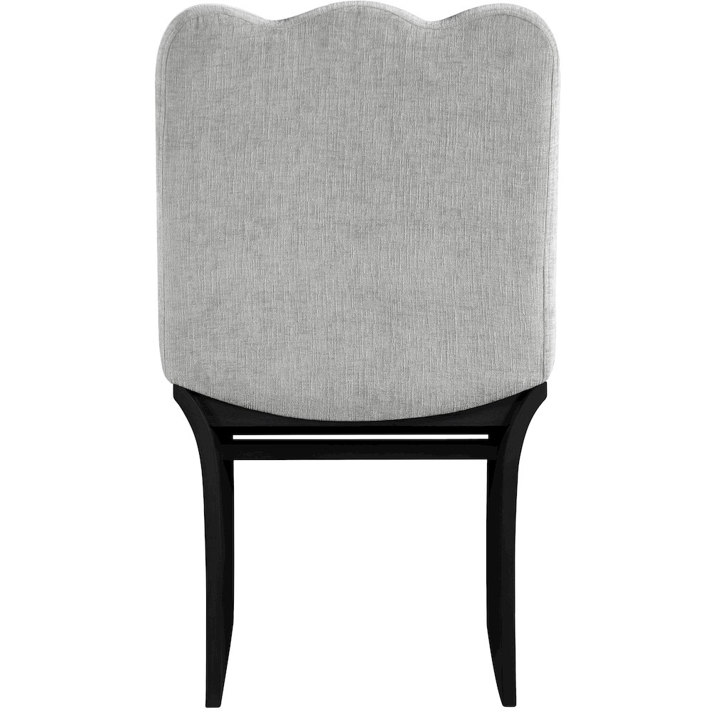 Shaw Grey Chenille Fabric Upholstered Dining Chair. Picture 3