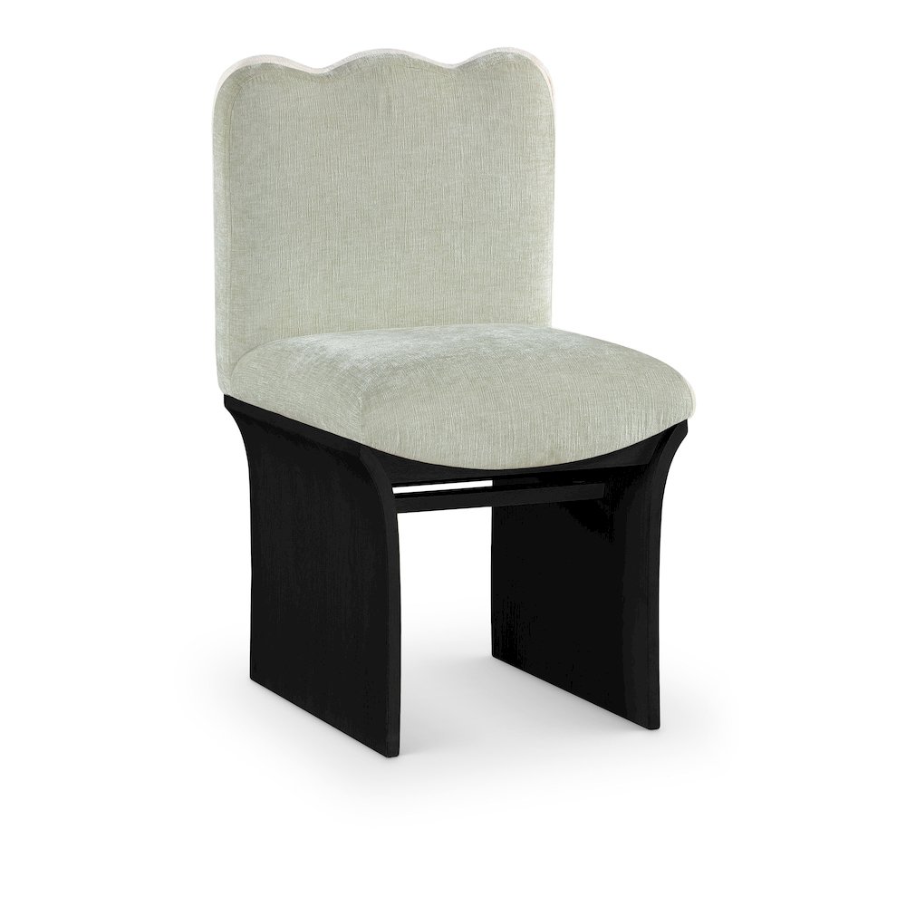 Shaw Mint Chenille Fabric Upholstered Dining Chair. Picture 1