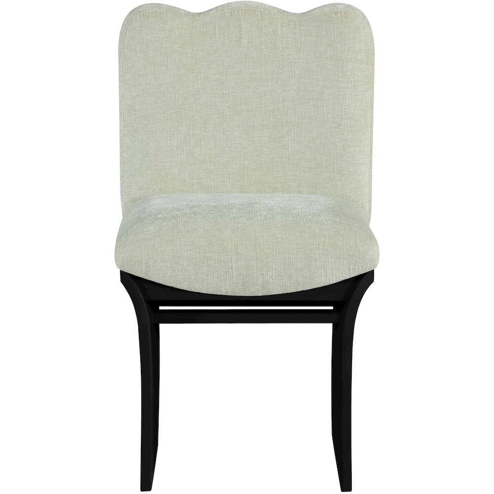 Shaw Mint Chenille Fabric Upholstered Dining Chair. Picture 2