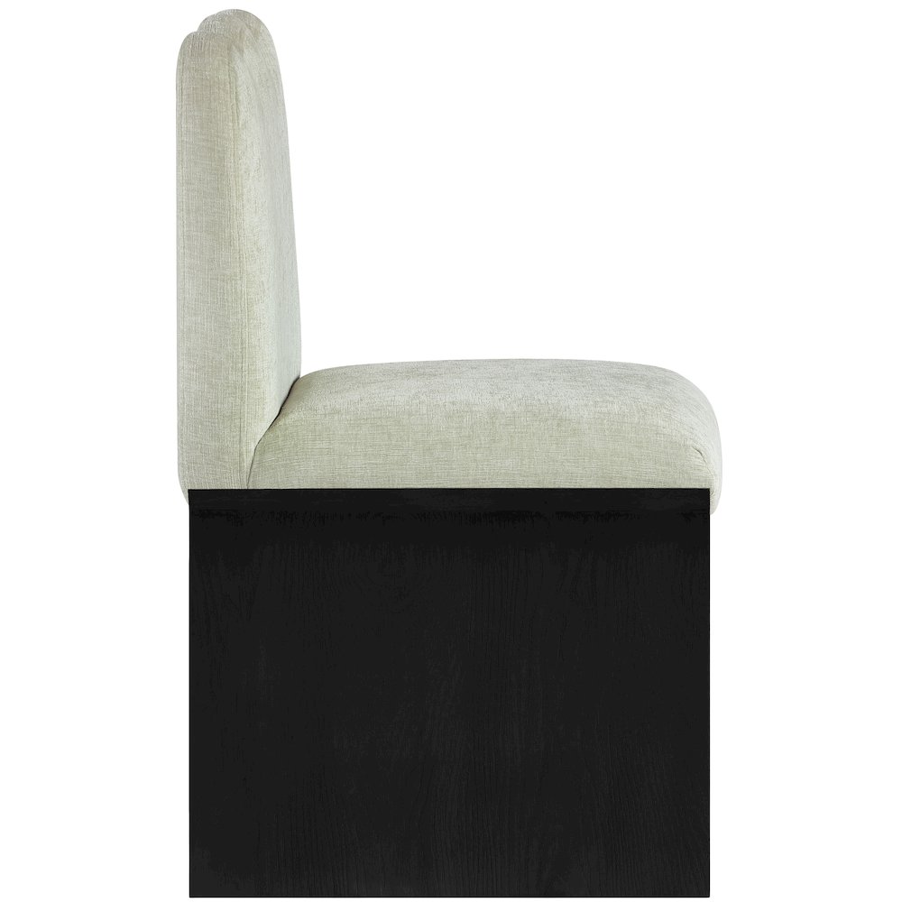 Shaw Mint Chenille Fabric Upholstered Dining Chair. Picture 8