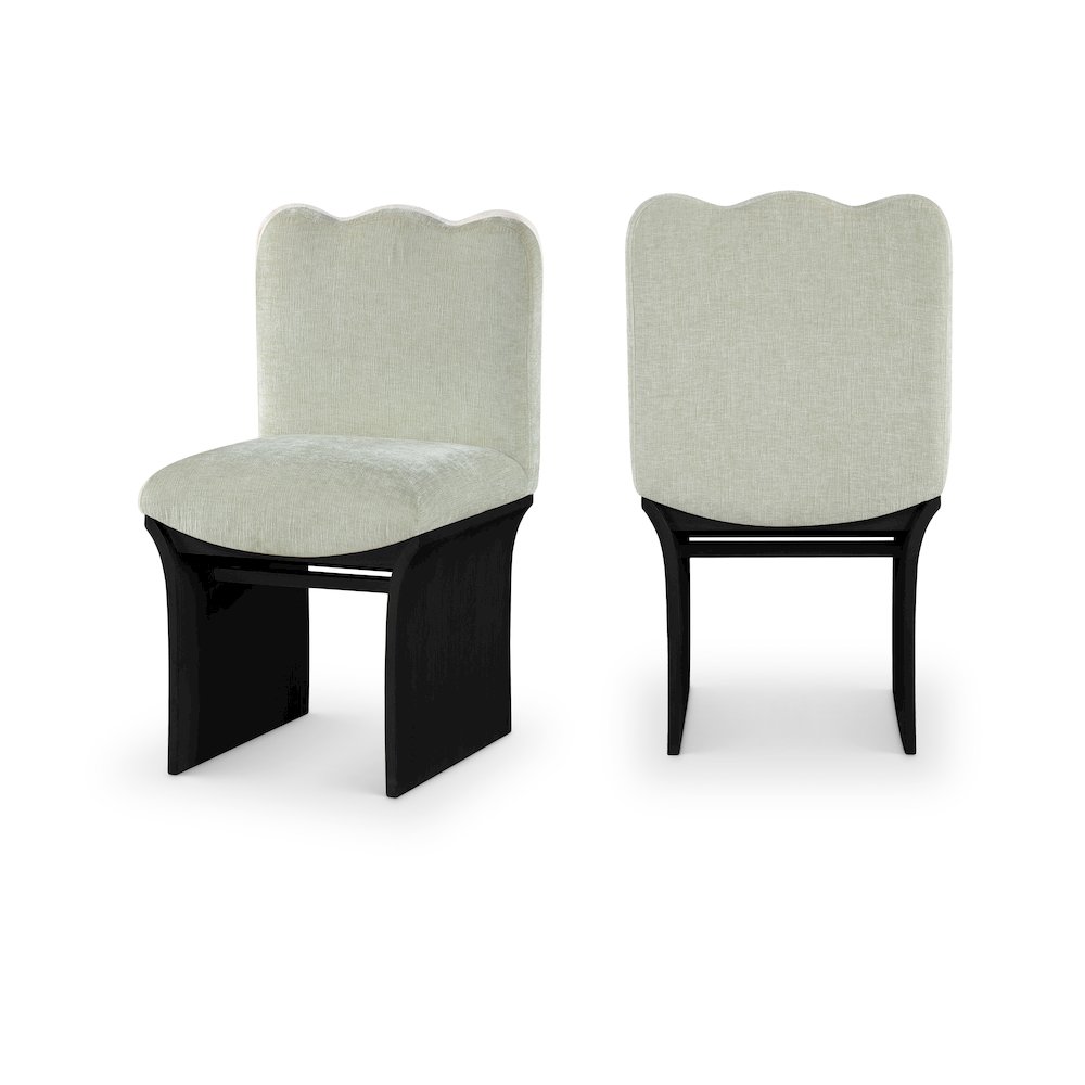 Shaw Mint Chenille Fabric Upholstered Dining Chair. Picture 10