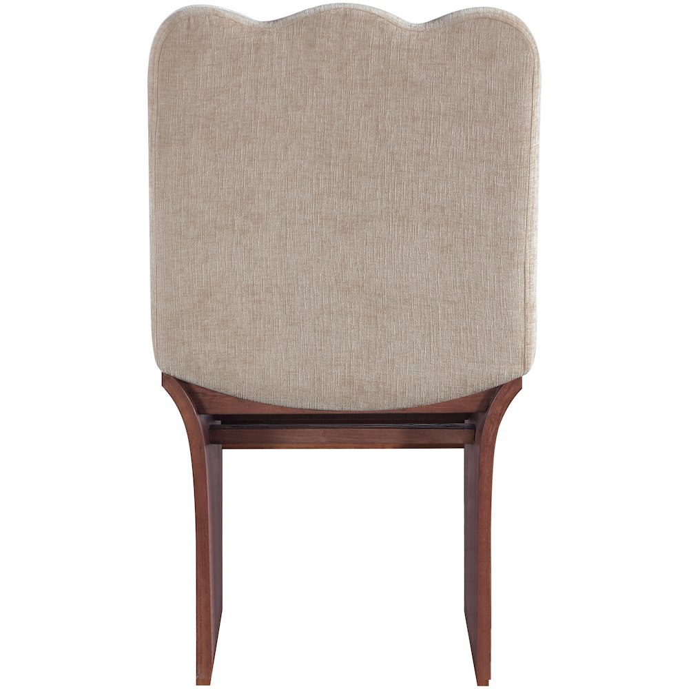 Shaw Beige Chenille Fabric Upholstered Dining Chair. Picture 3
