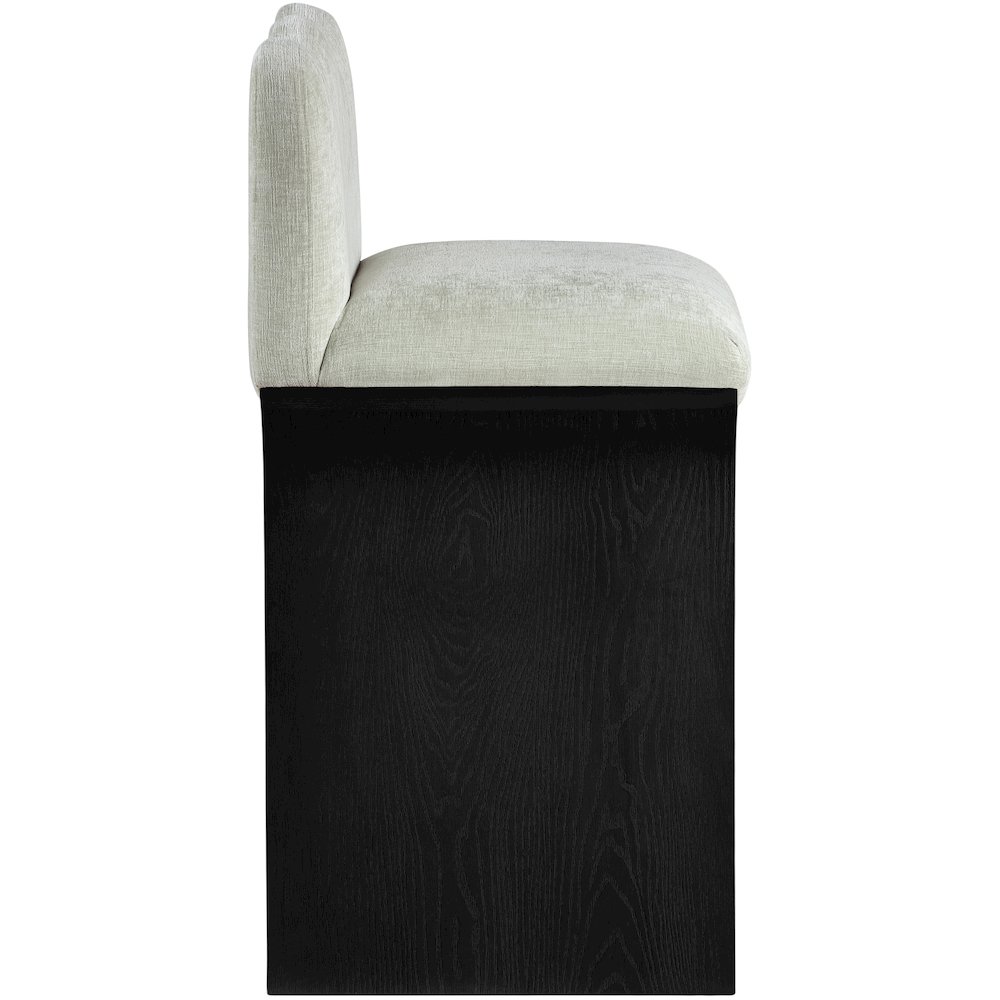 Shaw Mint Chenille Fabric Upholstered Counter Stool. Picture 8
