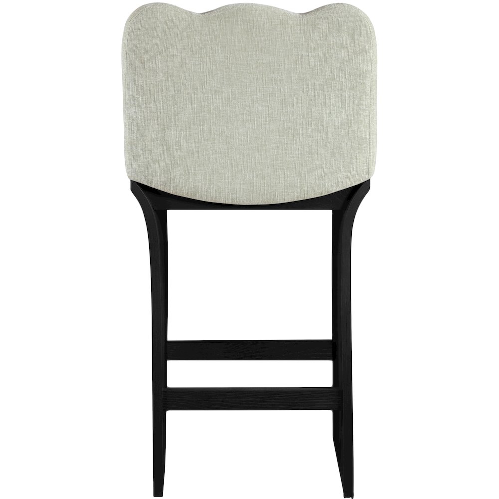 Shaw Mint Chenille Fabric Upholstered Counter Stool. Picture 3