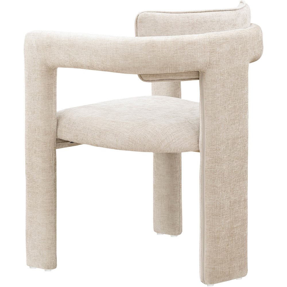Brenda Beige Chenille Fabric Dining Chair, Set of 2. Picture 6