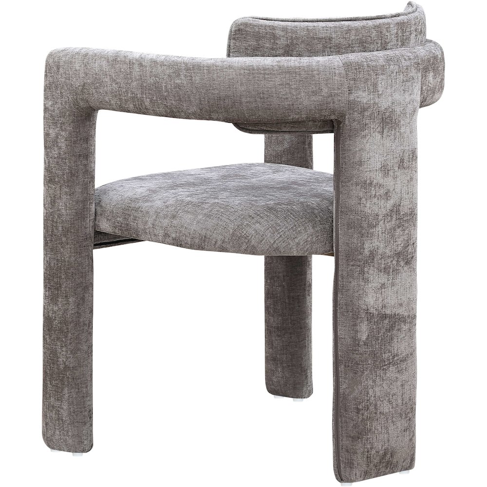 Brenda Grey Chenille Fabric Dining Chair, Set of 2. Picture 6