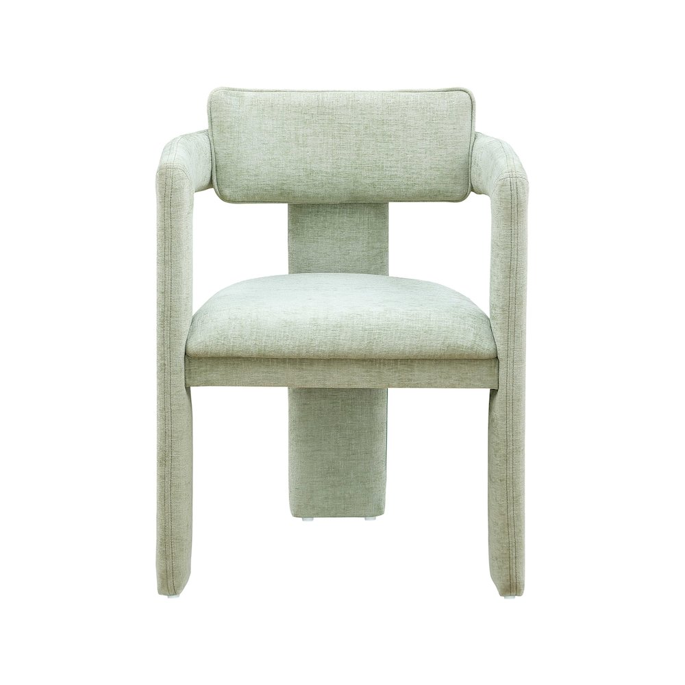 Brenda Mint Chenille Fabric Dining Chair, Set of 2. Picture 3