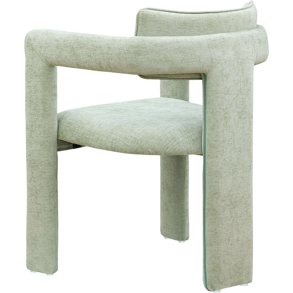 Brenda Mint Chenille Fabric Dining Chair, Set of 2. Picture 6
