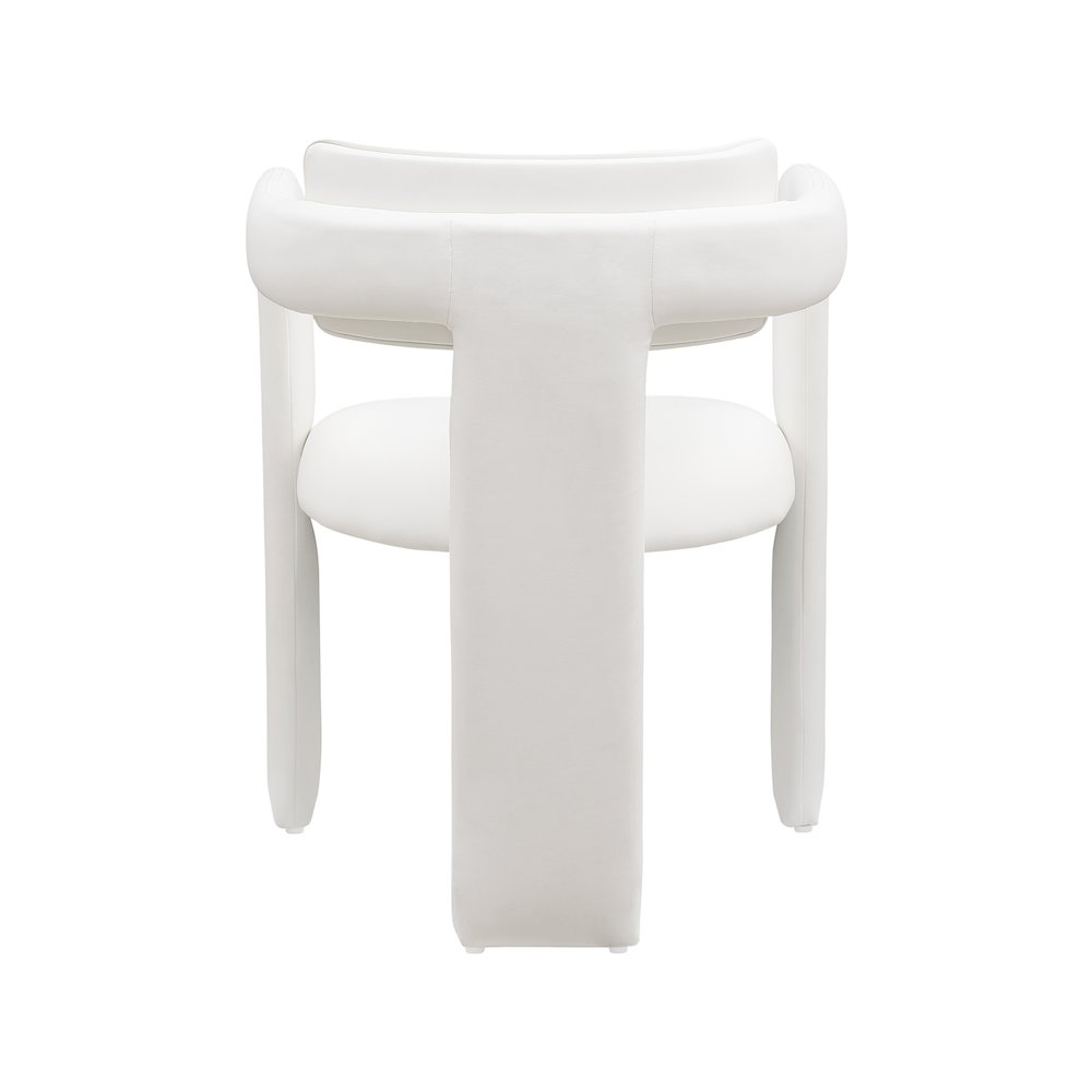 Brenda Cream Vegan Leather Dining Chair, Set of 2. Picture 5