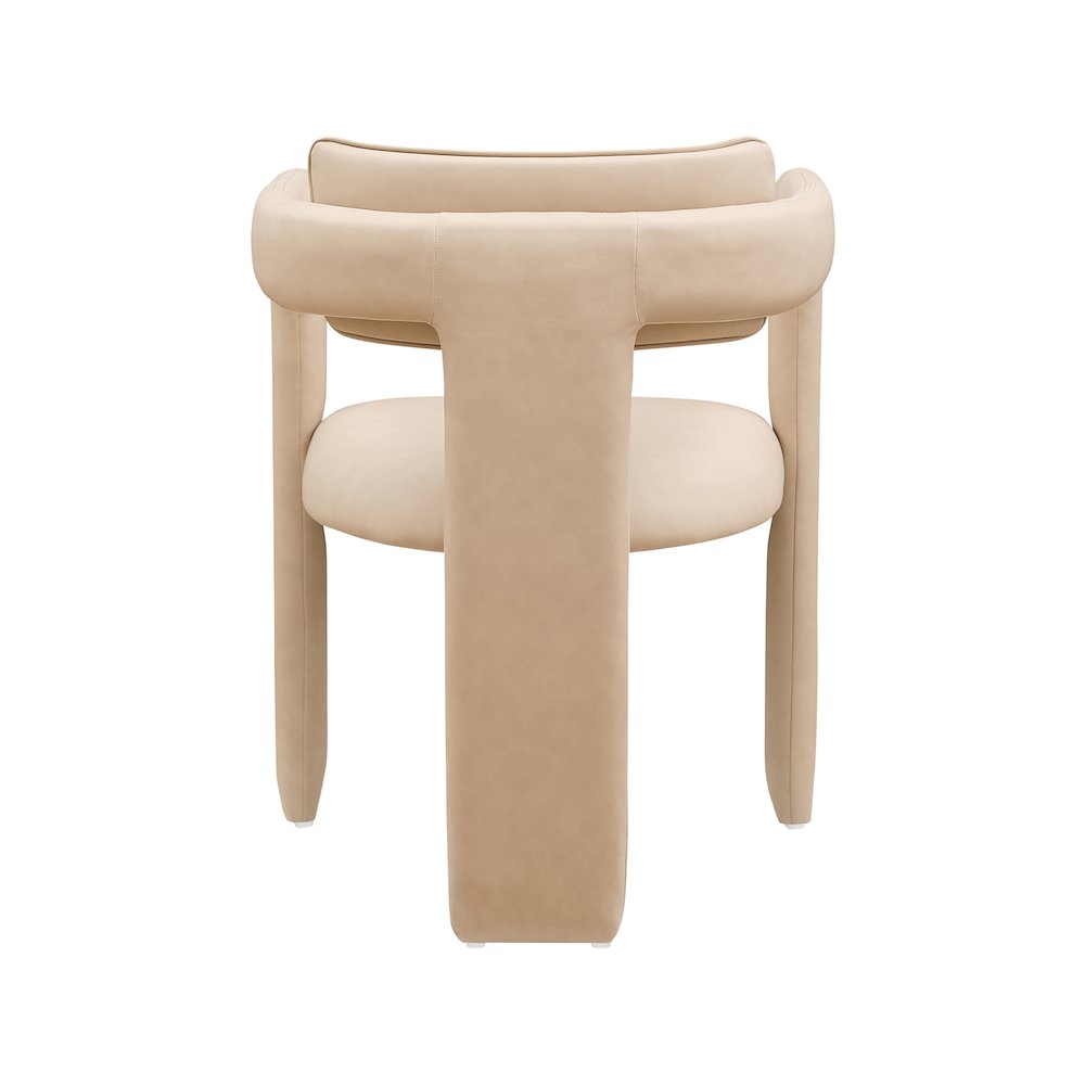 Brenda Tan Vegan Leather Dining Chair, Set of 2. Picture 5