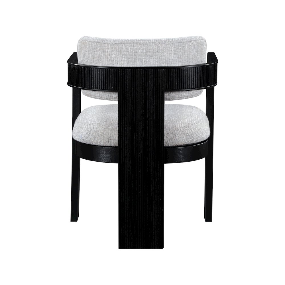 Sacha Grey Linen Textured Fabric Dining Chair, Set of 2. Picture 5