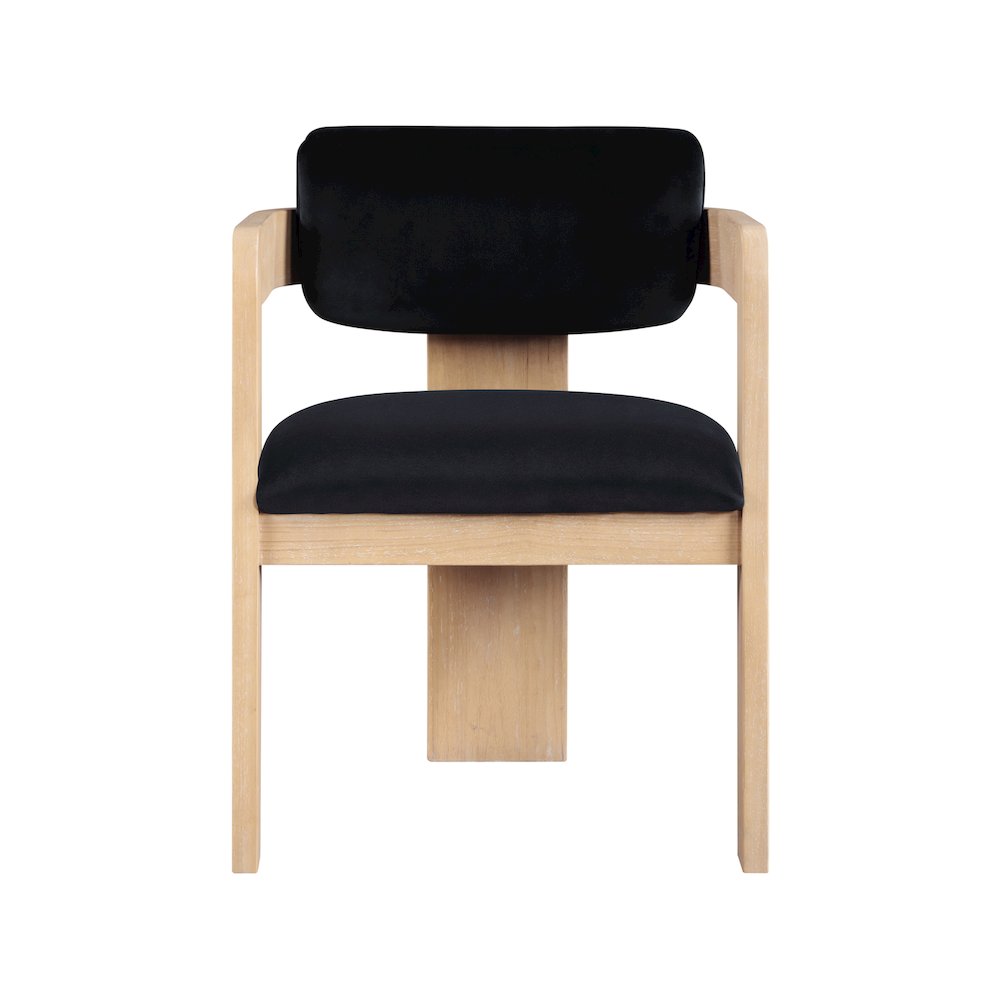 Sacha Black Velvet Dining Chair, Set of 2. Picture 3