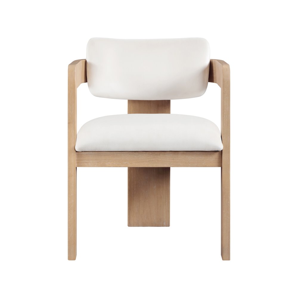 Sacha Cream Velvet Dining Chair, Set of 2. Picture 3