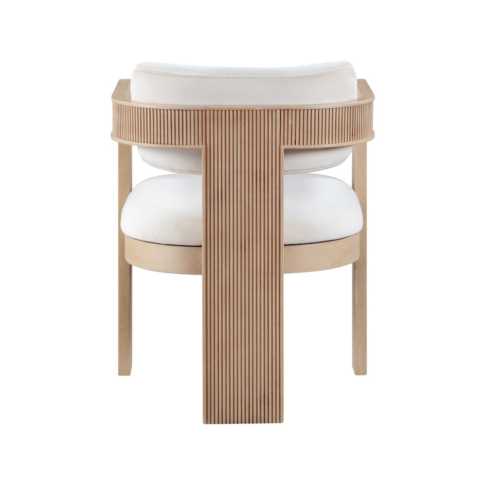Sacha Cream Velvet Dining Chair, Set of 2. Picture 5