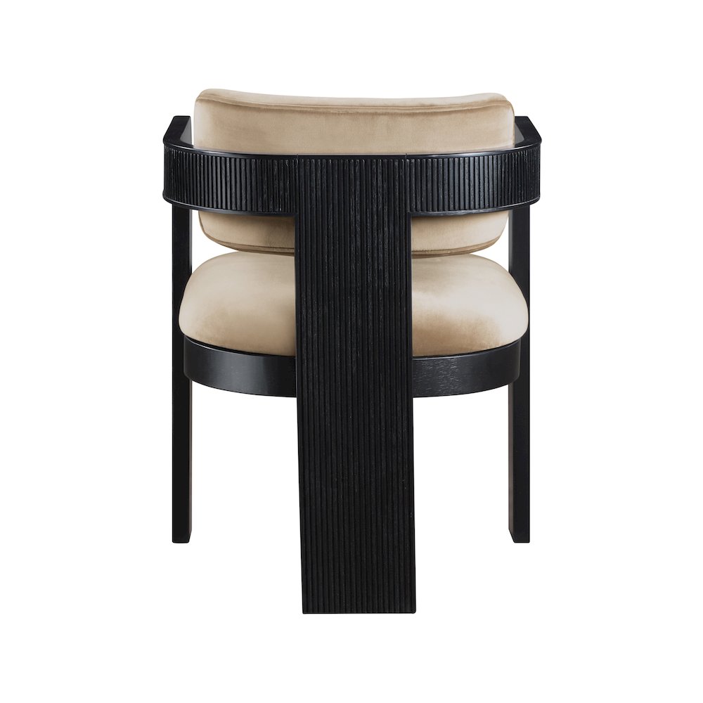 Sacha Beige Velvet Dining Chair, Set of 2. Picture 5