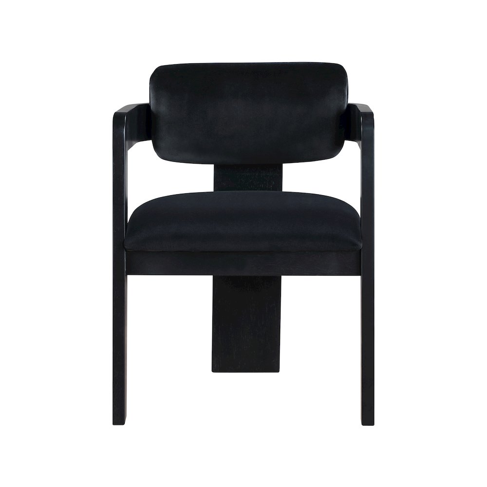 Sacha Black Velvet Dining Chair, Set of 2. Picture 3