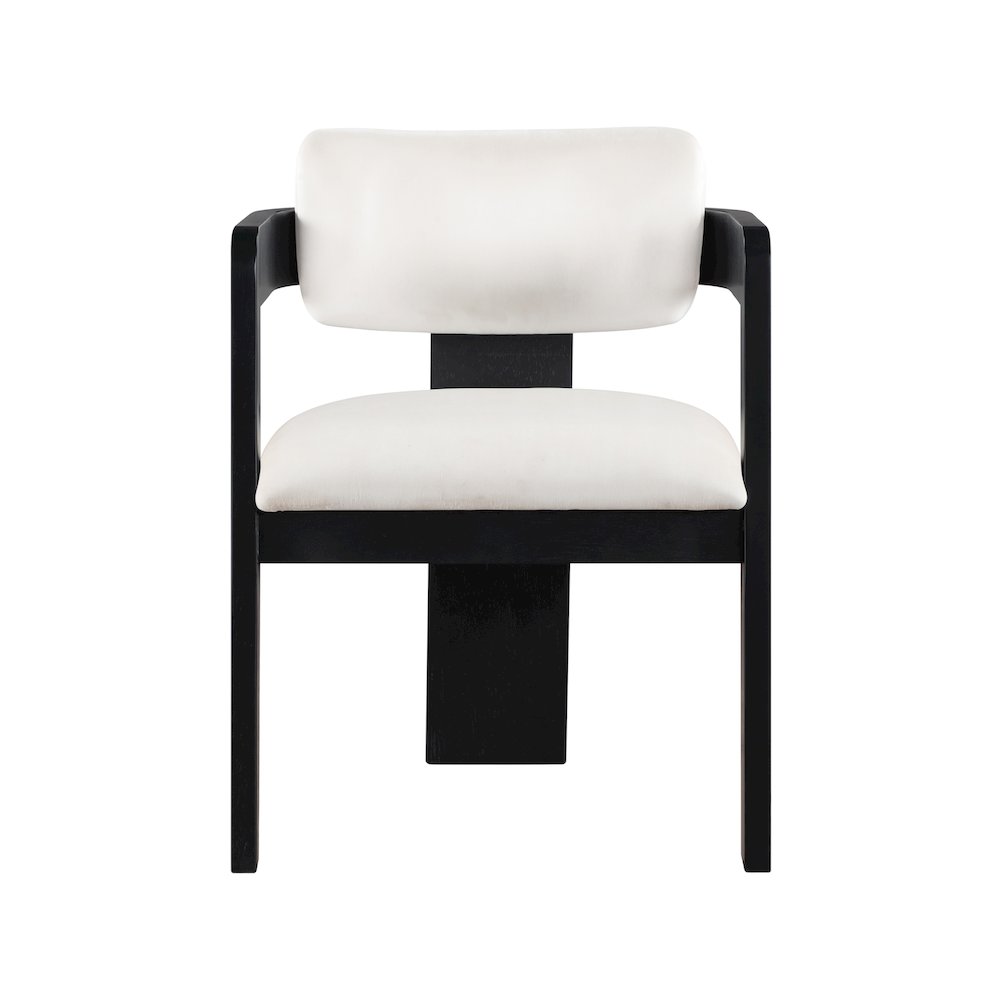 Sacha Cream Velvet Dining Chair, Set of 2. Picture 3