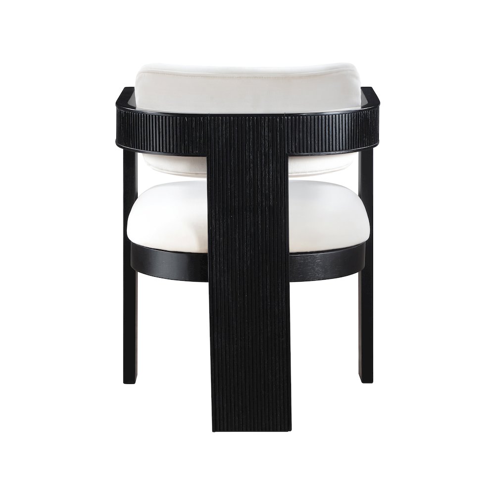Sacha Cream Velvet Dining Chair, Set of 2. Picture 5