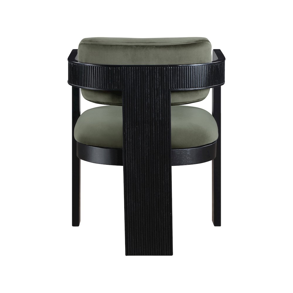 Sacha Green Velvet Dining Chair, Set of 2. Picture 5