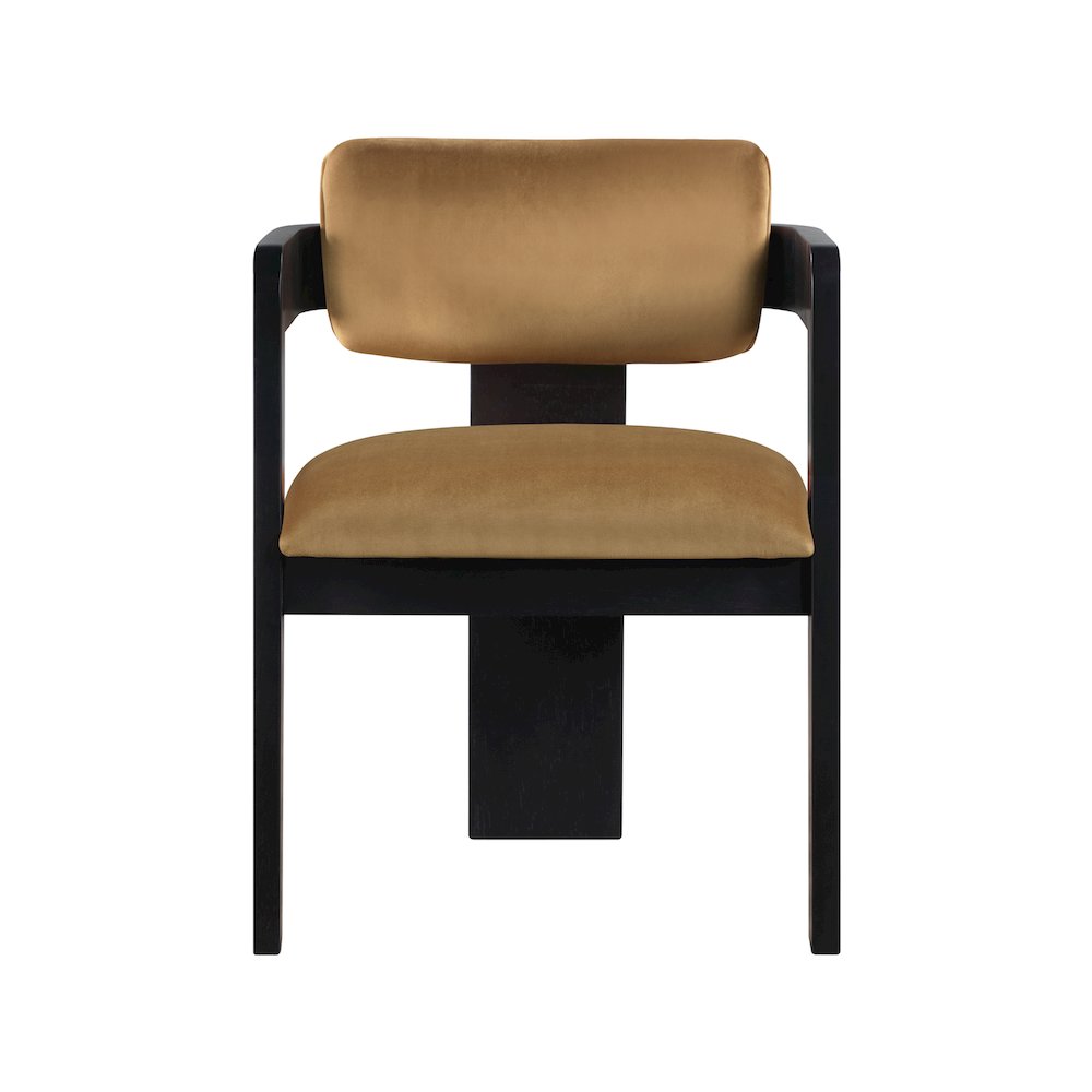 Sacha Saddle Velvet Dining Chair, Set of 2. Picture 3
