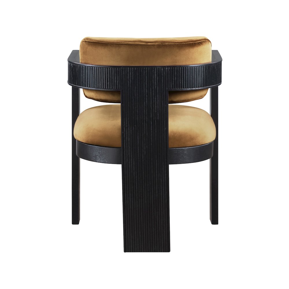 Sacha Saddle Velvet Dining Chair, Set of 2. Picture 5