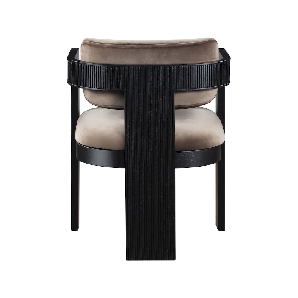 Sacha Taupe Velvet Dining Chair, Set of 2. Picture 5