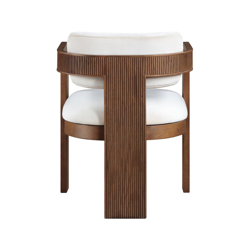 Sacha Cream Velvet Dining Chair, Set of 2. Picture 5