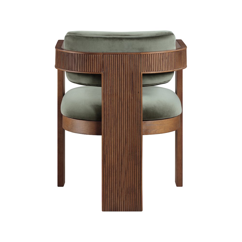 Sacha Green Velvet Dining Chair, Set of 2. Picture 5