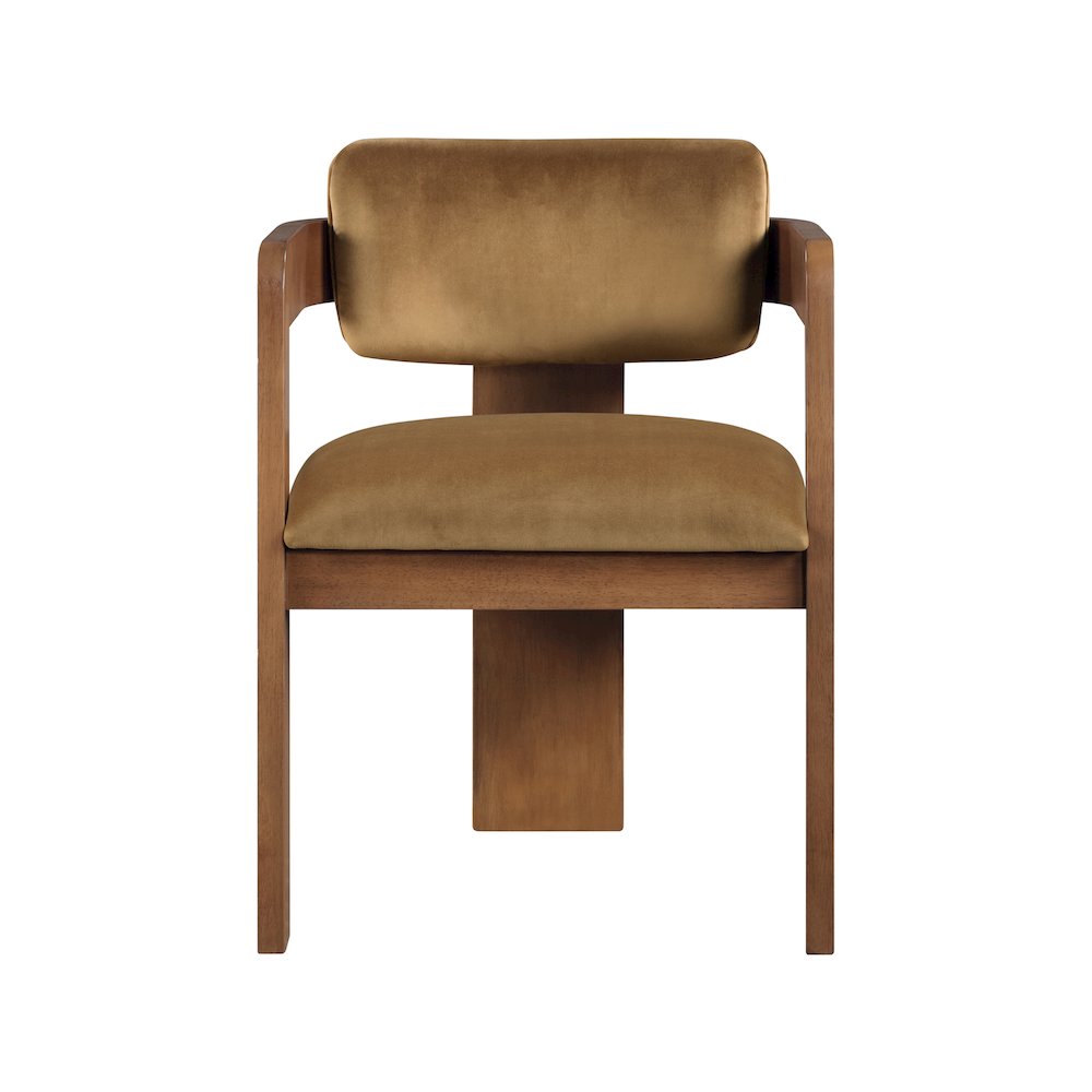 Sacha Saddle Velvet Dining Chair, Set of 2. Picture 3