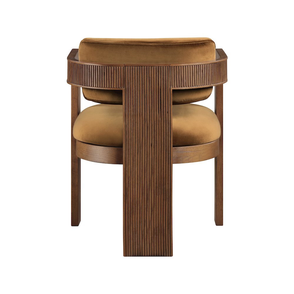 Sacha Saddle Velvet Dining Chair, Set of 2. Picture 5