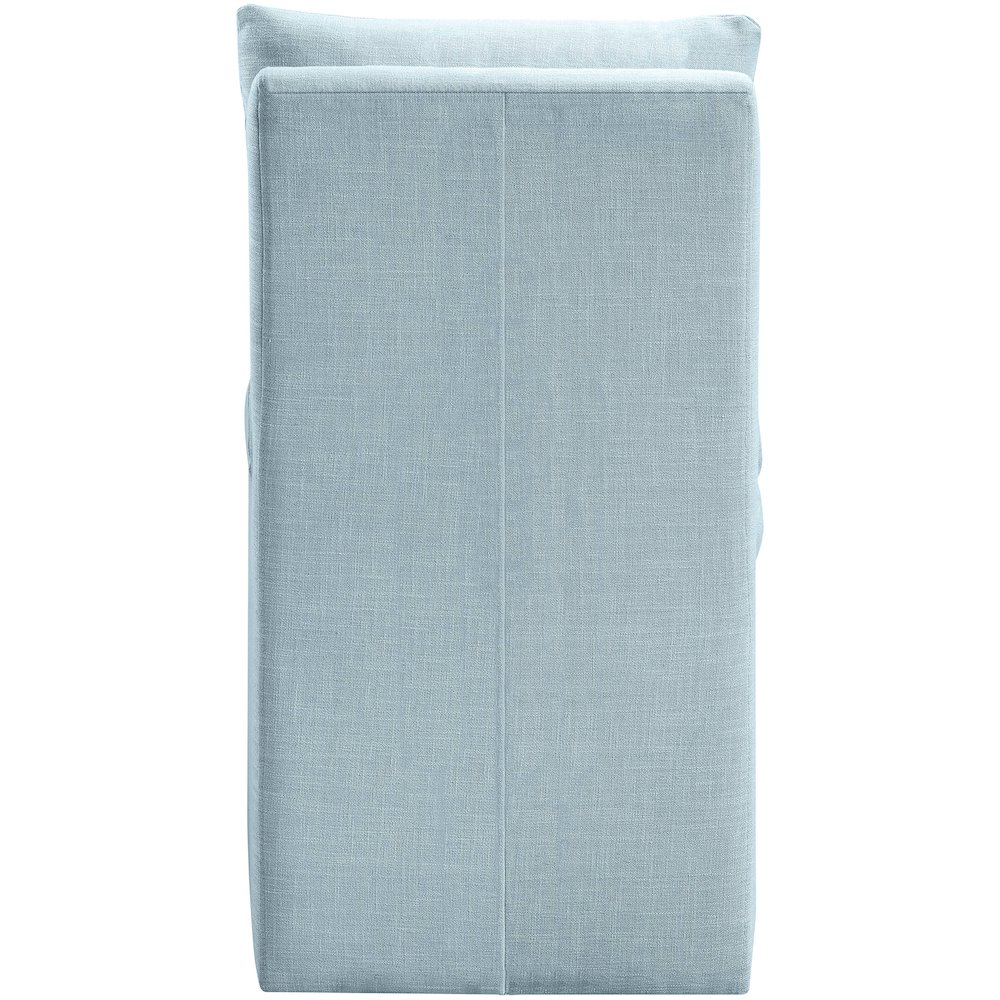 Nelori Light Blue Linen Textured Performance Fabric Dining Chair, Set of 2. Picture 5