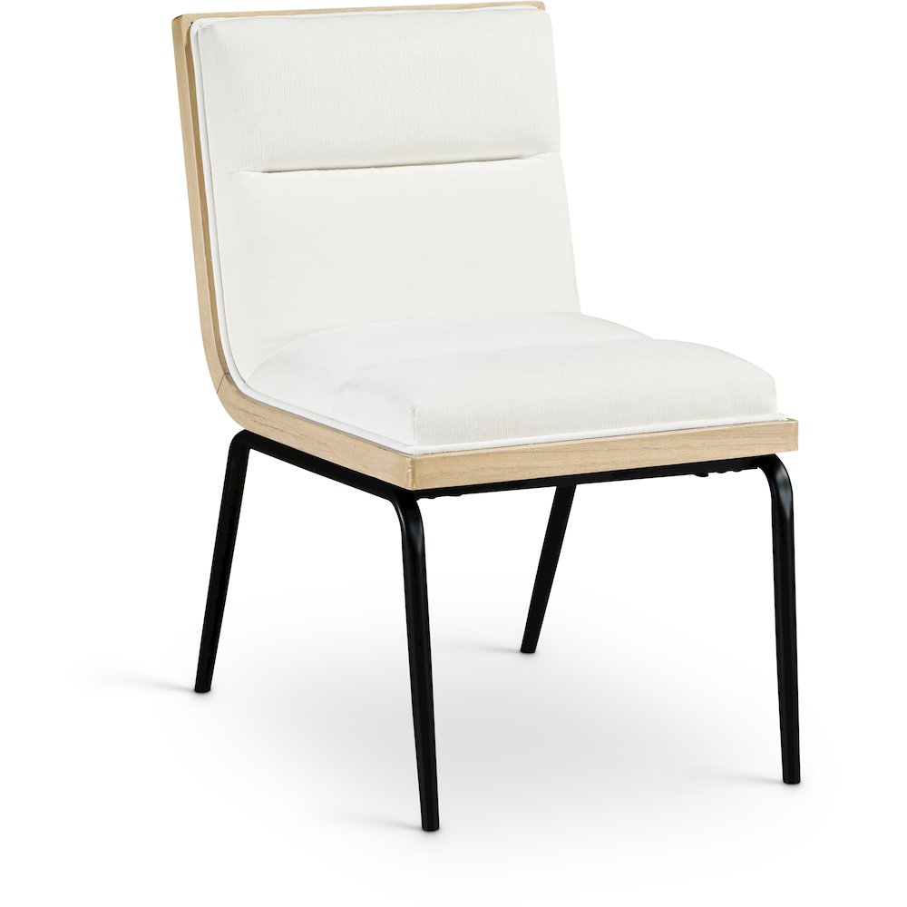 Viceroy Cream Fabric Upholstered Dining Chair, Set of 2. Picture 2