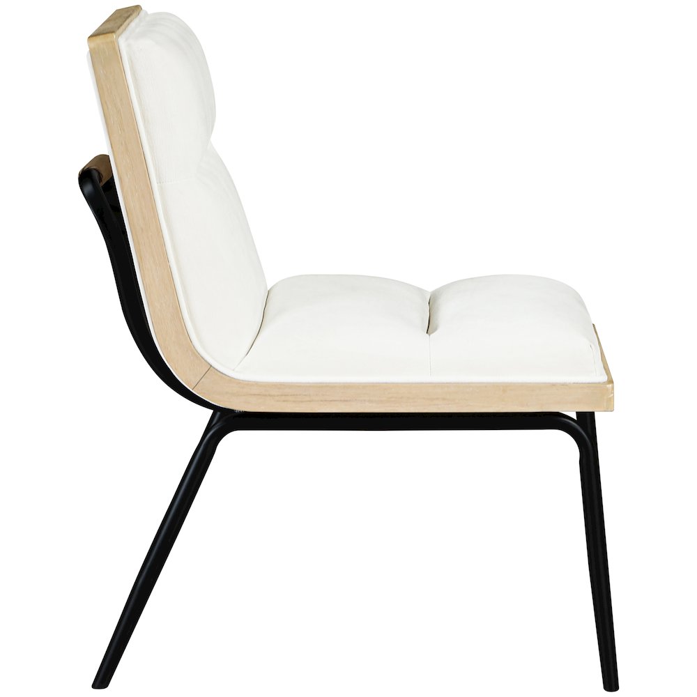 Viceroy Cream Fabric Upholstered Dining Chair, Set of 2. Picture 4