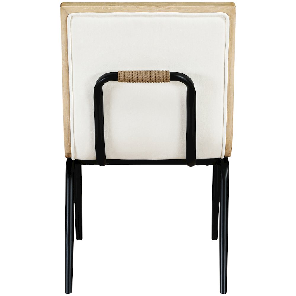 Viceroy Cream Fabric Upholstered Dining Chair, Set of 2. Picture 5
