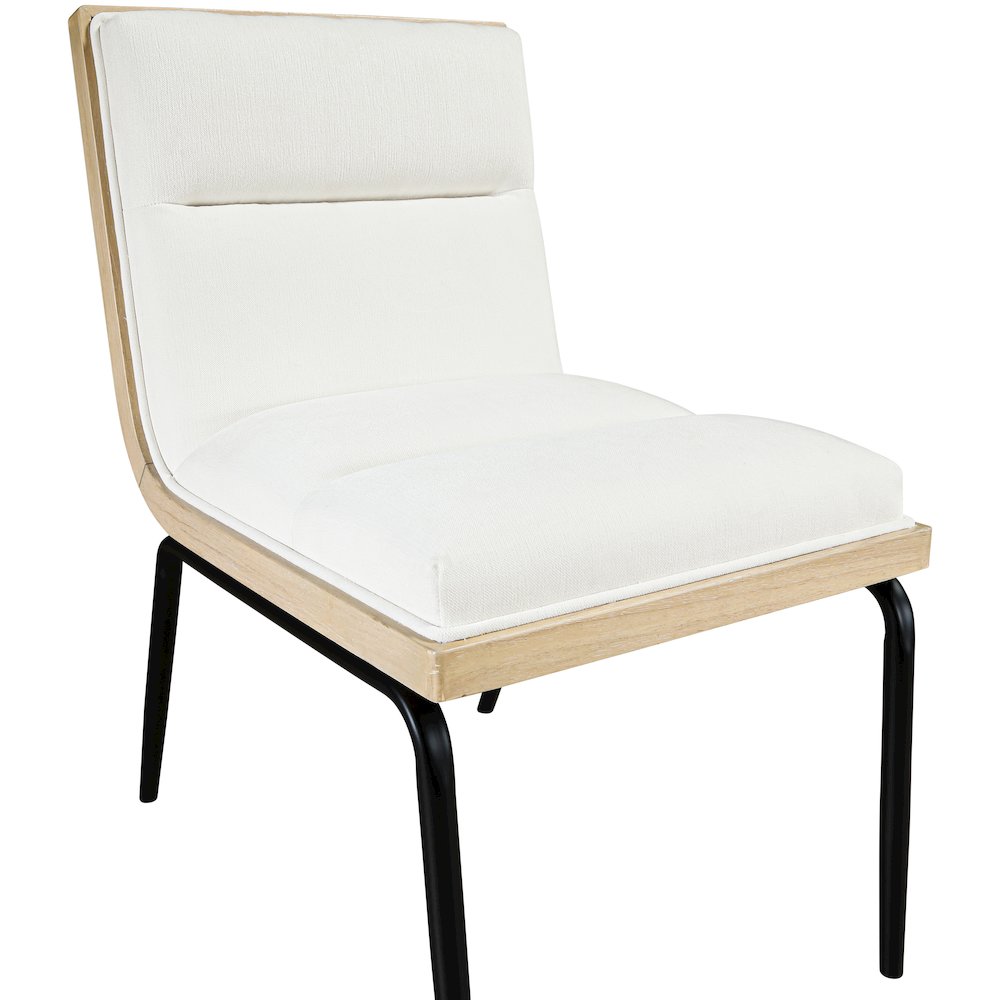 Viceroy Cream Fabric Upholstered Dining Chair, Set of 2. Picture 9