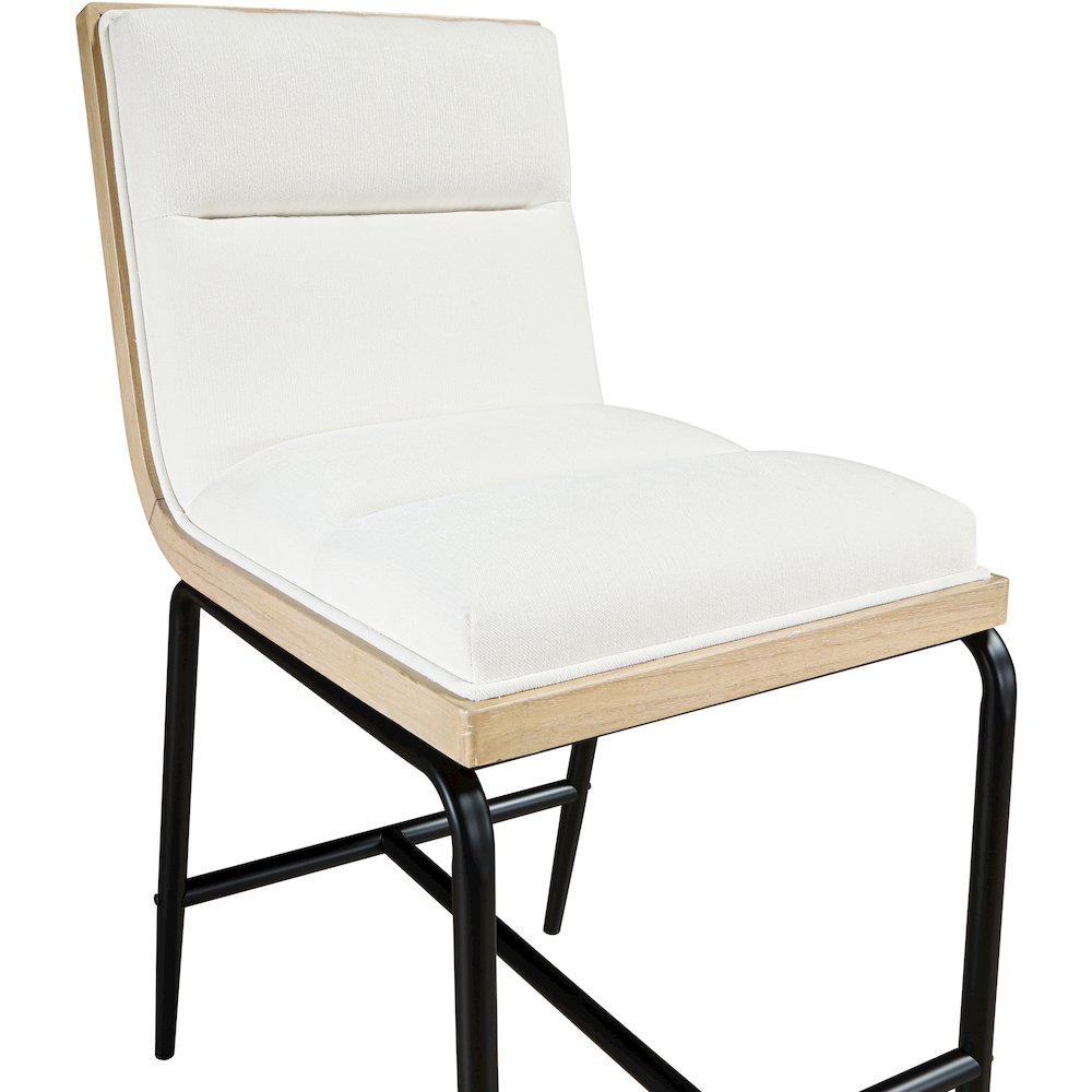 Viceroy Cream Fabric Upholstered Counter Stool, Set of 2. Picture 6