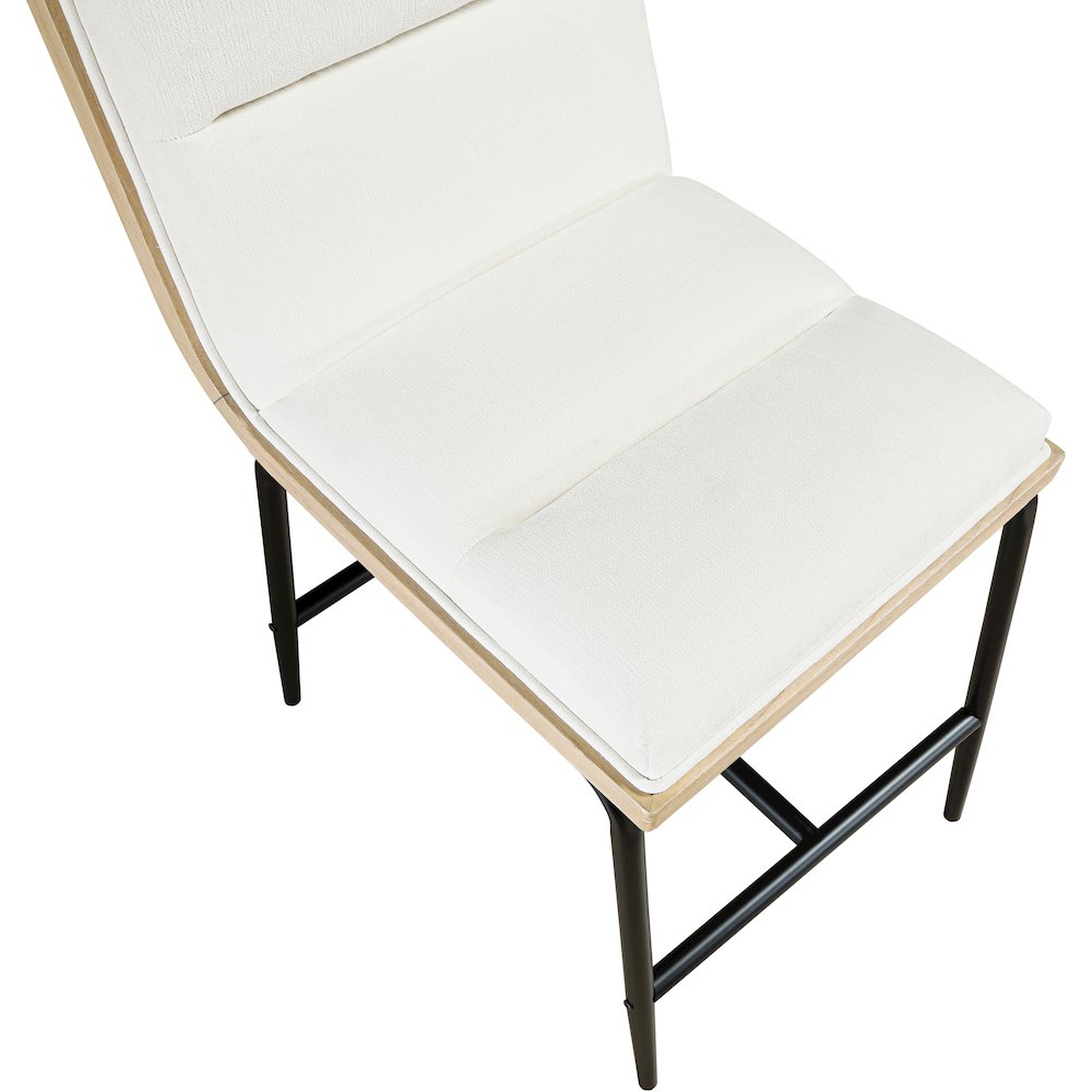 Viceroy Cream Fabric Upholstered Counter Stool, Set of 2. Picture 9