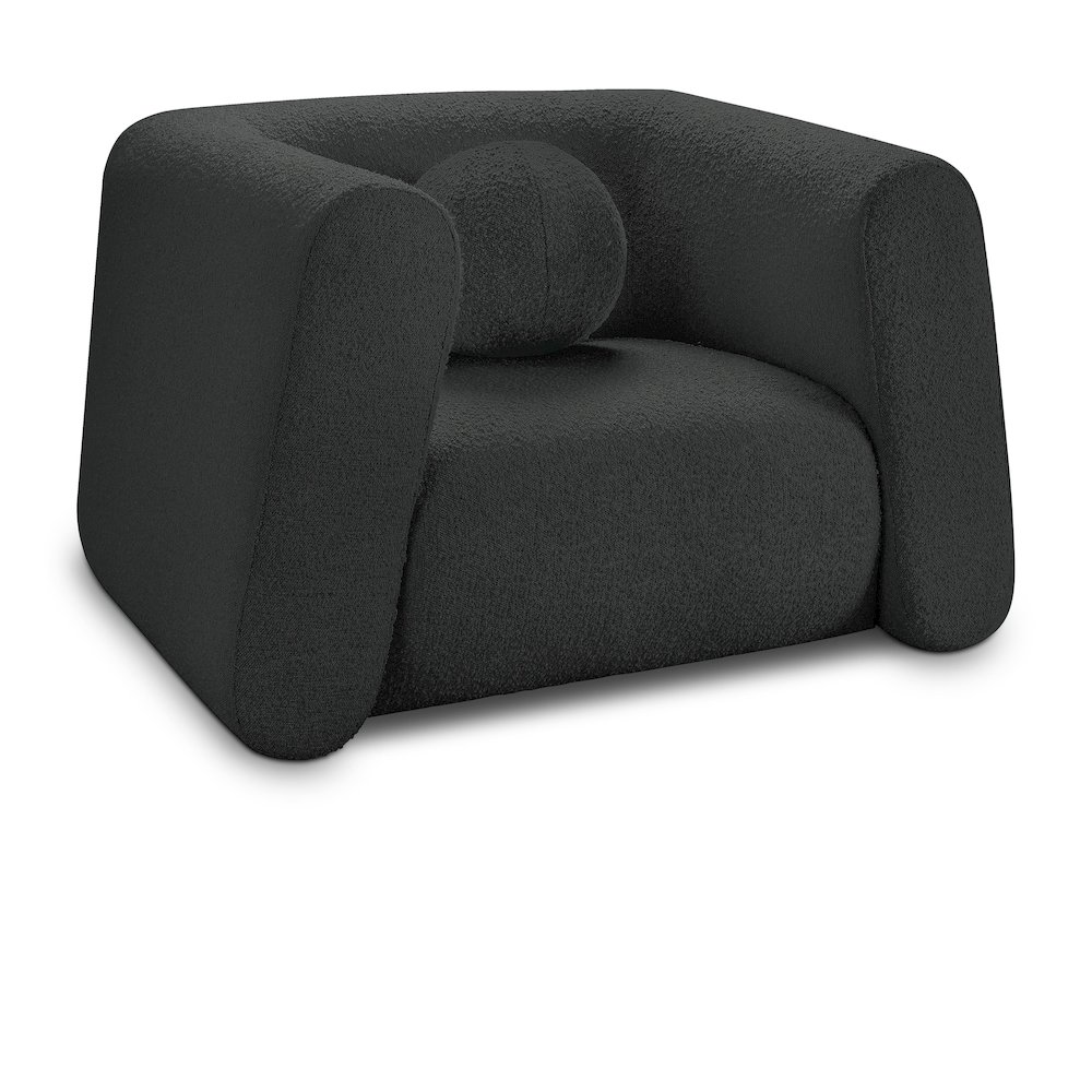 Abbington Black Boucle Fabric Chair. Picture 1